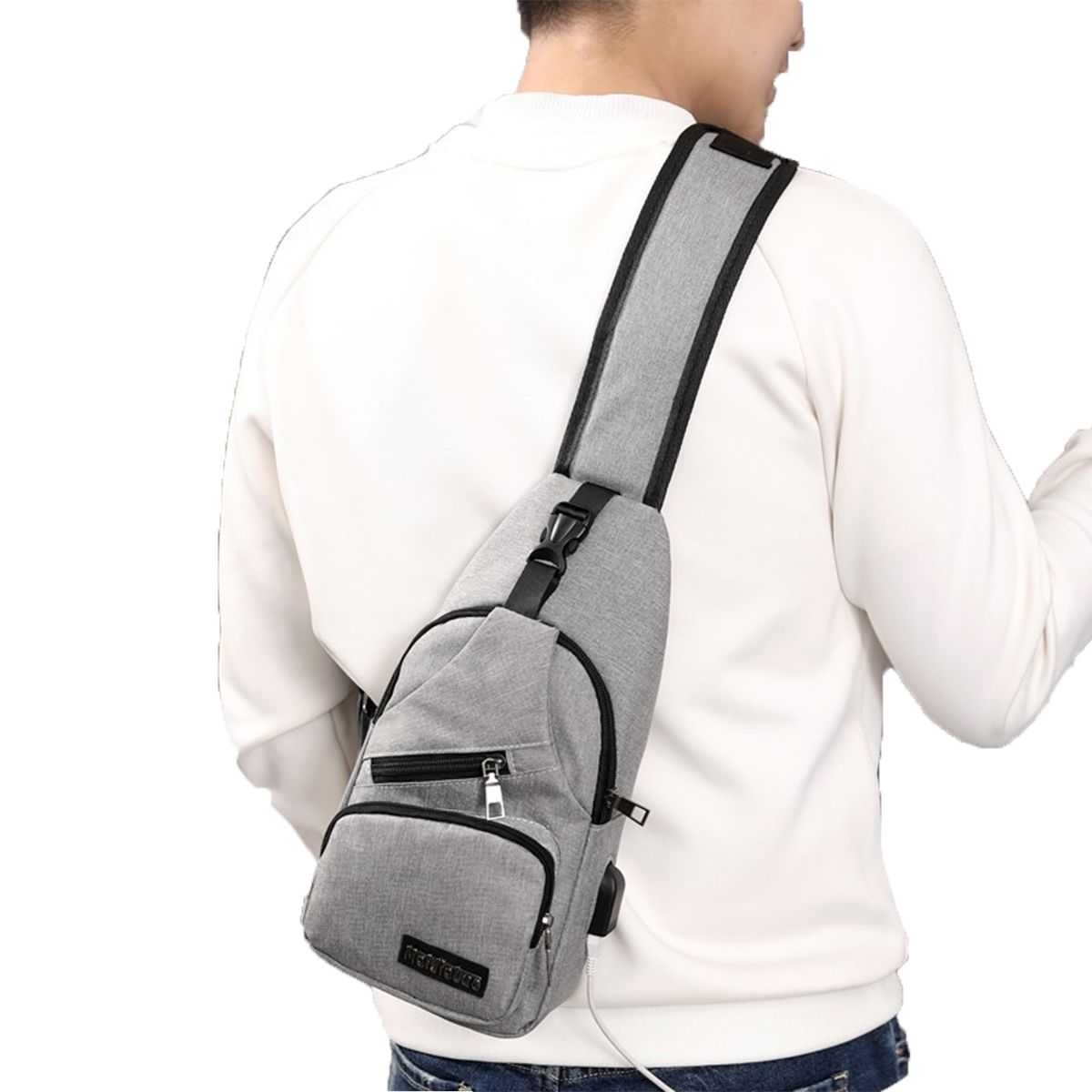 Men's simple sport Oxford One Shoulder Bag and Cross Body Bag