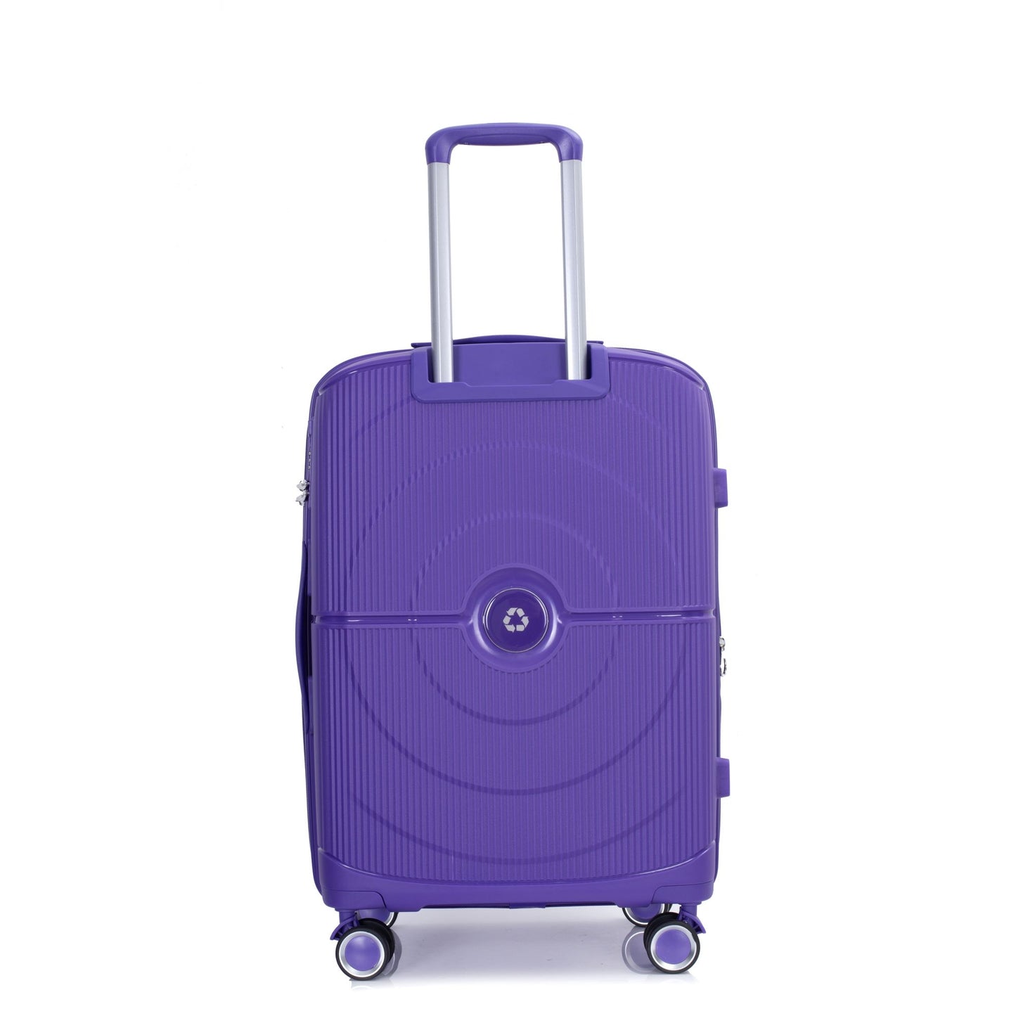 Expandable Hardshell Suitcase Double Spinner Wheels PP Luggage Sets Lightweight Durable Suitcase with TSA Lock,3-Piece Set (20/24/28) , Purple