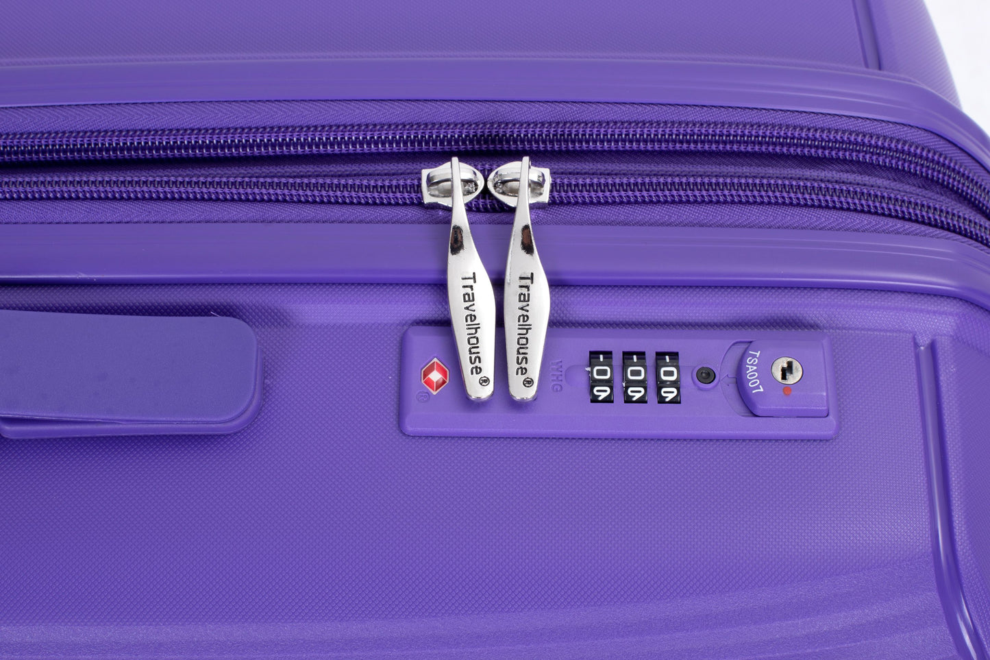Expandable Hardshell Suitcase Double Spinner Wheels PP Luggage Sets Lightweight Durable Suitcase with TSA Lock,3-Piece Set (20/24/28) , Purple