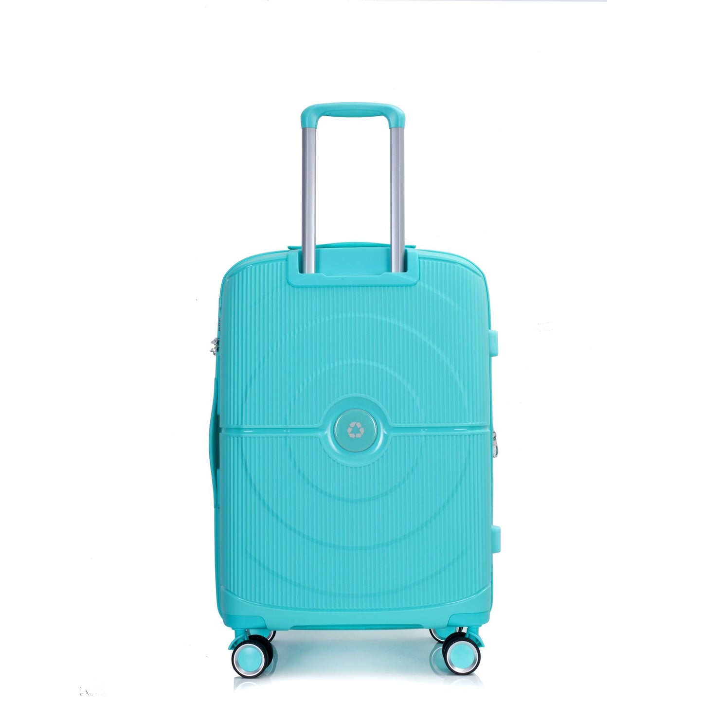 Expandable Hardshell Suitcase Double Spinner Wheels PP Luggage Sets Lightweight Durable Suitcase with TSA Lock,3-Piece Set (20/24/28) , Lake Blue