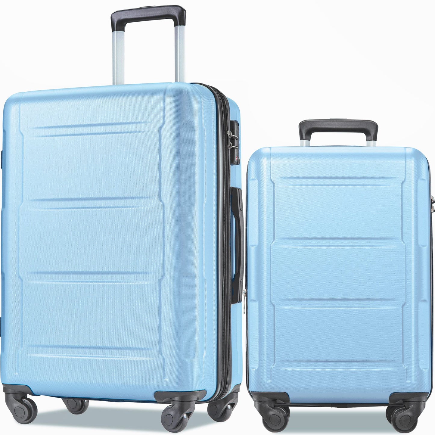 Expanable Spinner Wheel 2 Piece Luggage Set ABS Lightweight Suitcase with TSA Lock 20inch+28inch