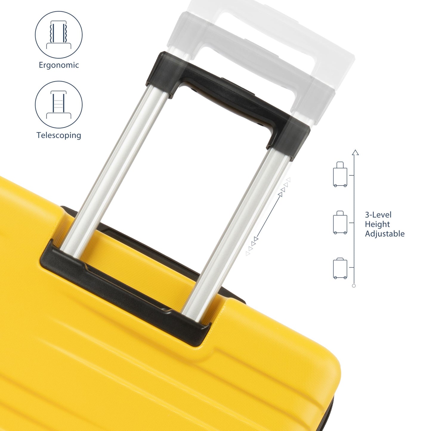 Luggage with TSA Lock Spinner Wheels Hardside Expandable Luggage Travel Suitcase Check In Luggage ABS 28"