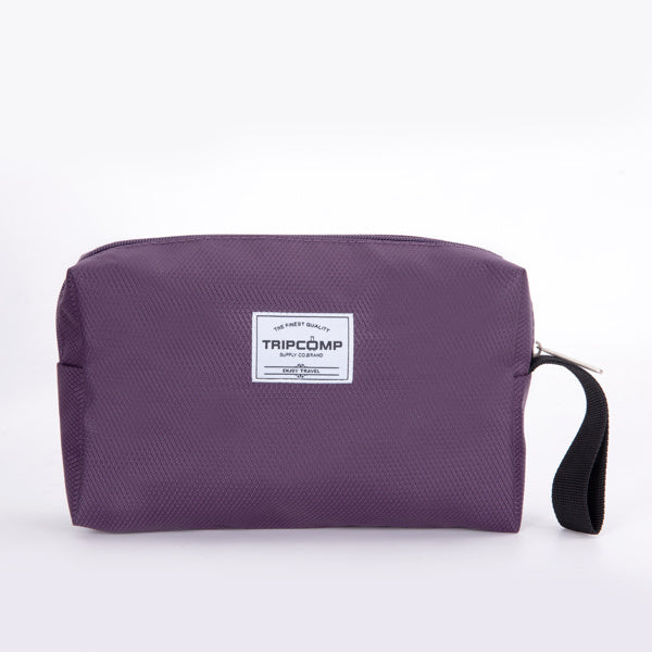 3-Piece Set (18/Travelbag/toiletry bag) ,Softshell Suitcase Spinner Wheels Terylene Polyester Luggage Sets Carry On Suitcase Luggage Lightweight Durable Suitcase PURPLE