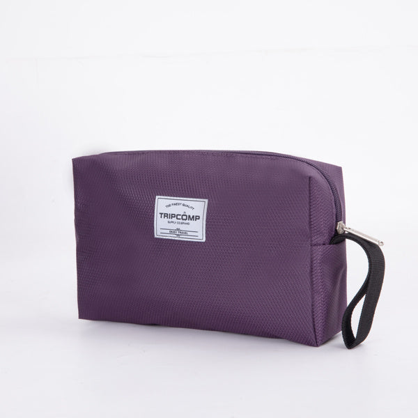 3-Piece Set (18/Travelbag/toiletry bag) ,Softshell Suitcase Spinner Wheels Terylene Polyester Luggage Sets Carry On Suitcase Luggage Lightweight Durable Suitcase PURPLE