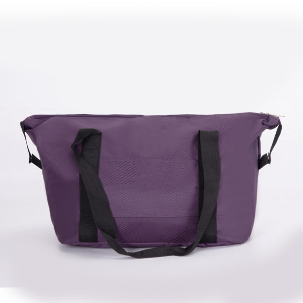 3-Piece Set (18/Travelbag/toiletry bag) ,Softshell Suitcase Spinner Wheels Terylene Polyester Luggage Sets Carry On Suitcase Luggage Lightweight Durable Suitcase PURPLE