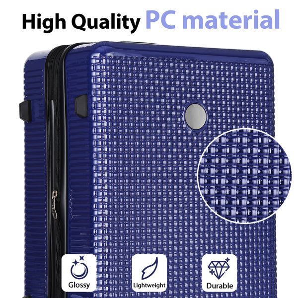 Luggage Sets 3 Piece Hardshell Suitcases with Wheels, Lightweight Expandable Travel Luggage with TSA Lock, Carry-on, Checked Luggage(20inch 24inch 28inch)