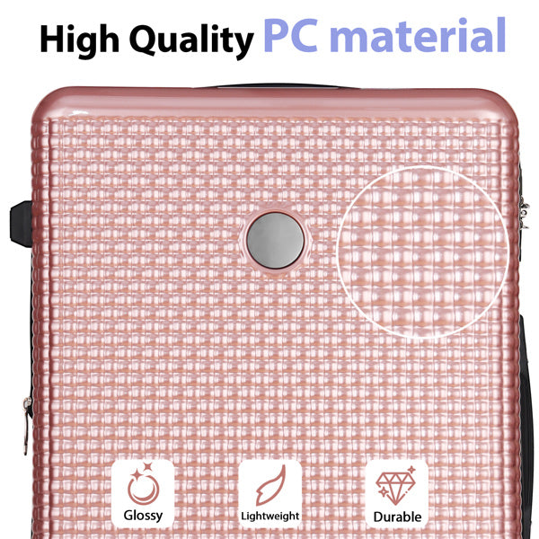 Luggage Sets 3 Piece Hardshell Suitcases with Wheels, Lightweight Expandable Travel Luggage with TSA Lock, Carry-on, Checked Luggage(20inch 24inch 28inch)