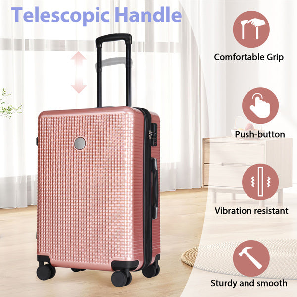 Luggage Sets 3 Piece Hardshell Suitcases with Wheels, Lightweight Expandable Travel Luggage with TSA Lock, Carry-on, Checked Luggage(20inch 24inch 28inch)