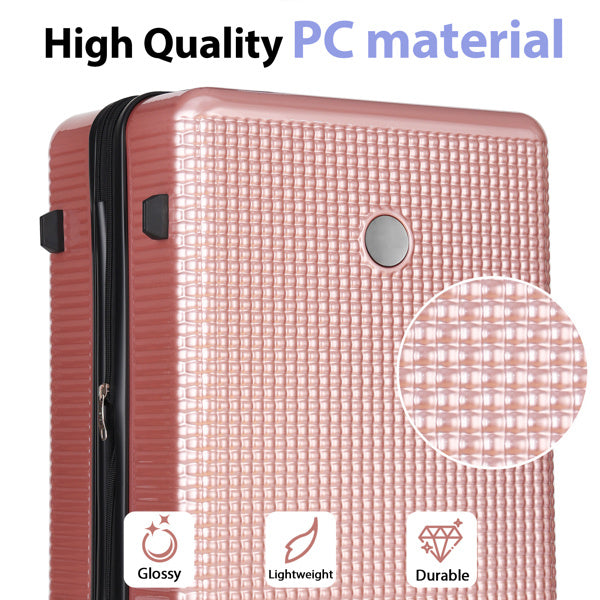 Luggage Sets 3 Piece Hardshell Suitcases with Wheels, Lightweight Expandable Travel Luggage with TSA Lock, Carry-on, Checked Luggage(20inch 24inch 28inch)