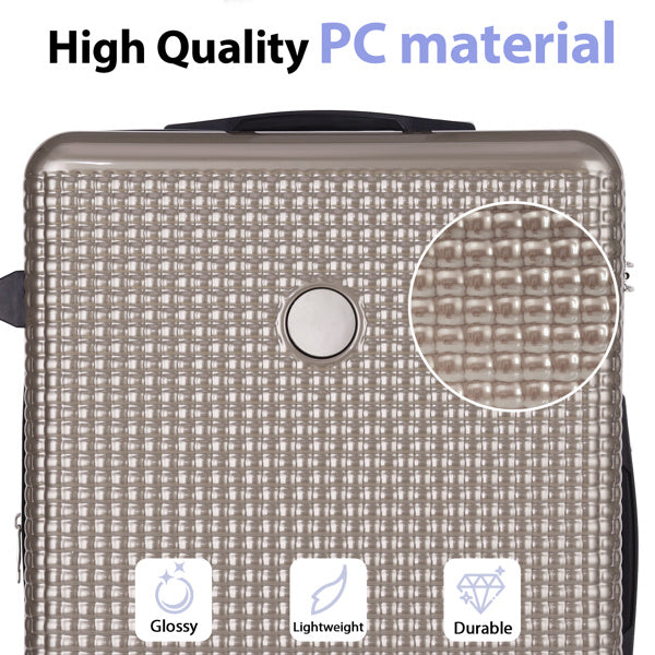 Luggage Sets 3 Piece Hardshell Suitcases with Wheels, Lightweight Expandable Travel Luggage with TSA Lock, Carry-on, Checked Luggage(20inch 24inch 28inch)