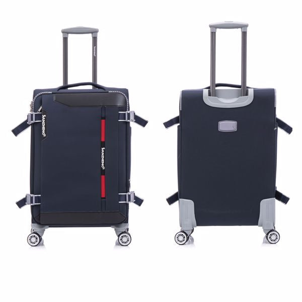 Softside Upright Luggage Set Expandable, Lightweight,4-Piece (20//24/28/32) ,blue