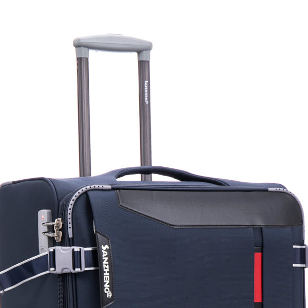 Softside Upright Luggage Set Expandable, Lightweight,4-Piece (20//24/28/32) ,blue