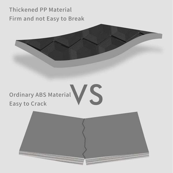 PP Luggage Sets 3 Piece(20/24/28), Expandable Carry On Luggage with TSA Lock Airline Approved, PP materials Hard Shell and Lightweight Suitcase with Spinner Wheels (Black)