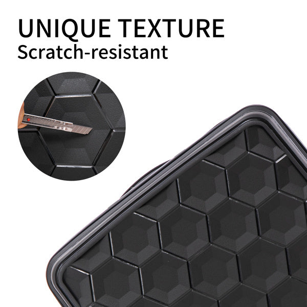 PP Luggage Sets 3 Piece(20/24/28), Expandable Carry On Luggage with TSA Lock Airline Approved, PP materials Hard Shell and Lightweight Suitcase with Spinner Wheels (Black)