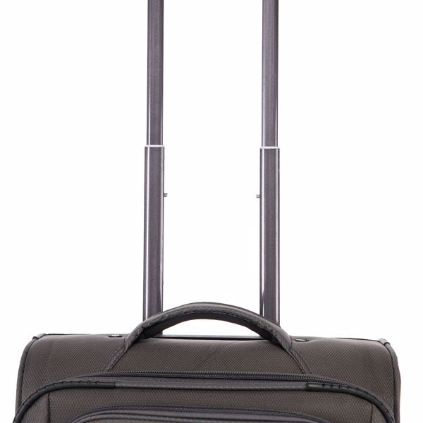 3-piece fabric soft luggage set with swivel wheels and password lock, 20/26/30 inches,Grey