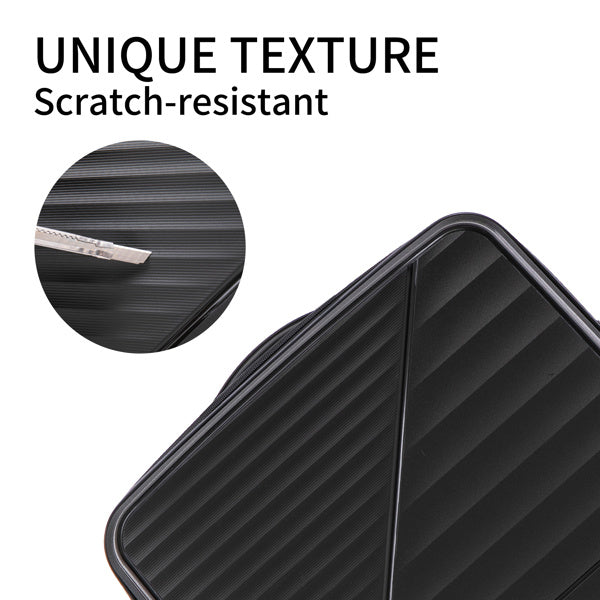 PP Luggage Sets 3 Piece(20/24/28), Expandable Carry On Luggage with TSA Lock Airline Approved, PP materials Hard Shell and Lightweight Suitcase with Spinner Wheels (Black)