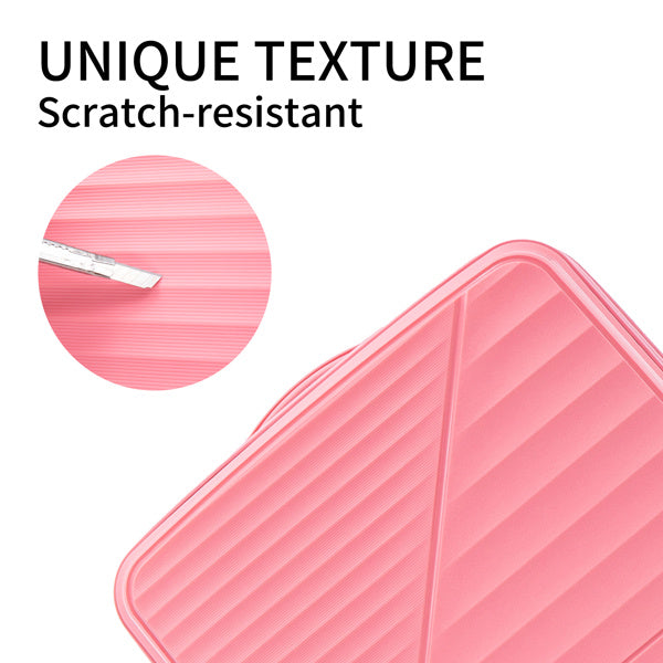 PP Luggage Sets 3 Piece(20/24/28), Expandable Carry On Luggage with TSA Lock Airline Approved, PP materials Hard Shell and Lightweight Suitcase with Spinner Wheels (Pink)