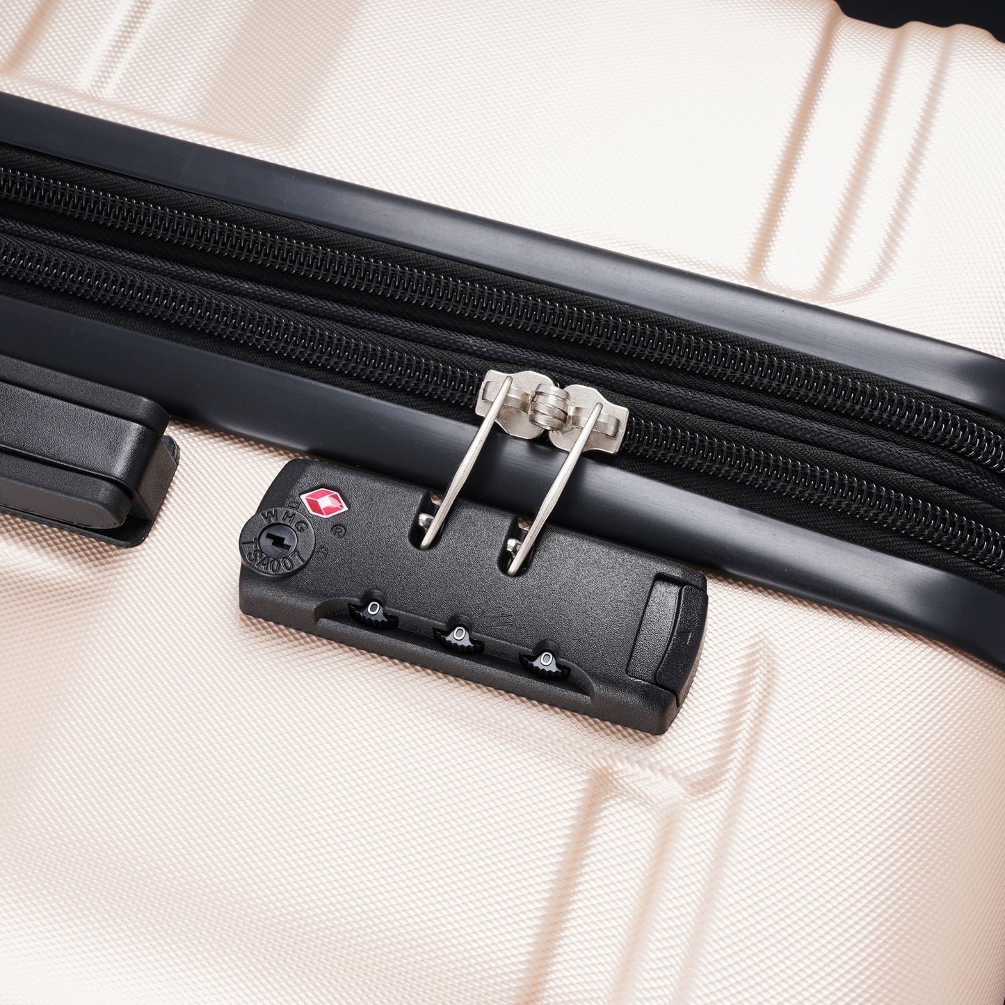 Luggage Sets New Model Expandable ABS Hardshell 3pcs Clearance Luggage Hardside Lightweight Durable Suitcase sets Spinner Wheels Suitcase with TSA Lock 20''24''28'' (Champagne)