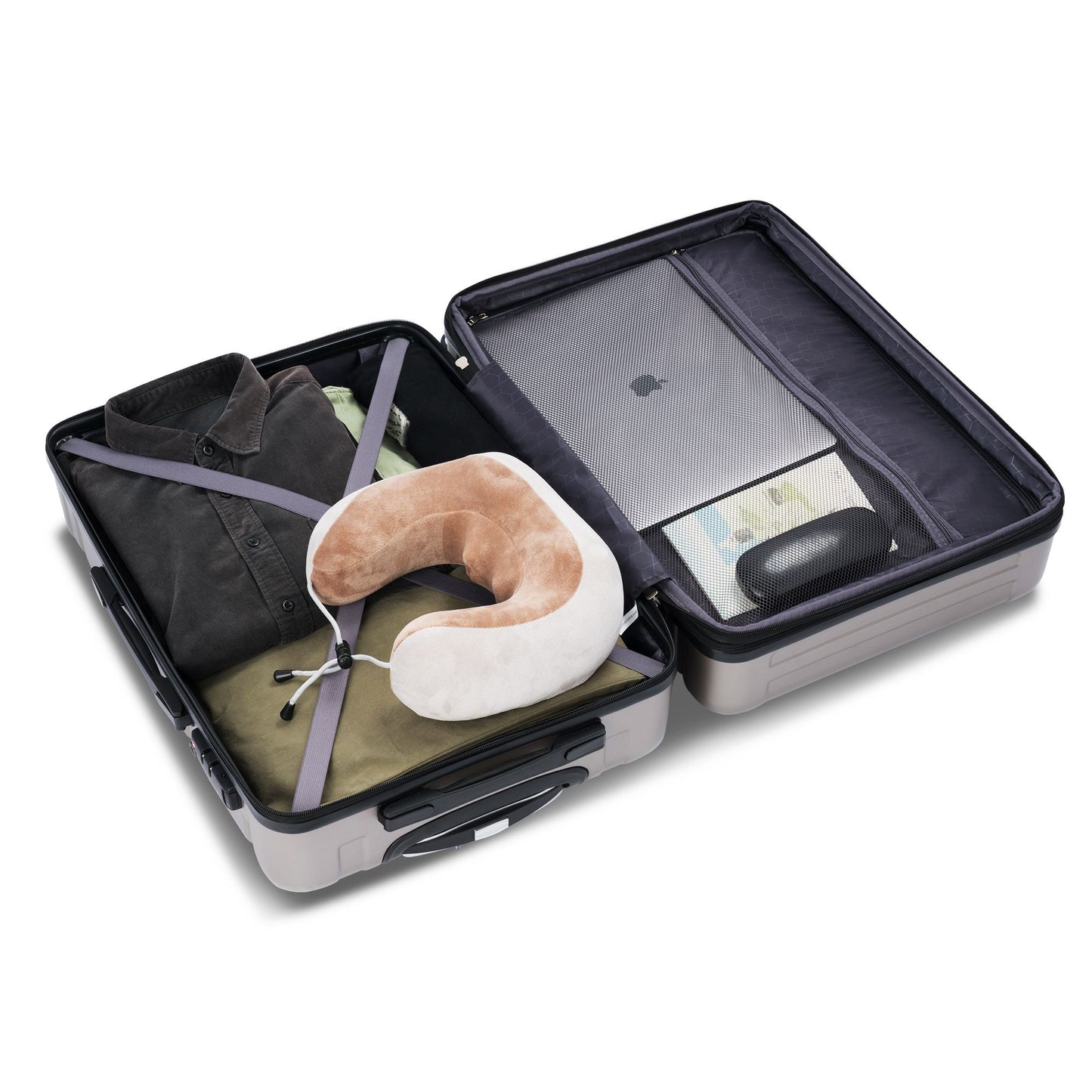 Luggage Sets New Model Expandable ABS Hardshell 3pcs Clearance Luggage Hardside Lightweight Durable Suitcase sets Spinner Wheels Suitcase with TSA Lock 20''24''28'' (Champagne)