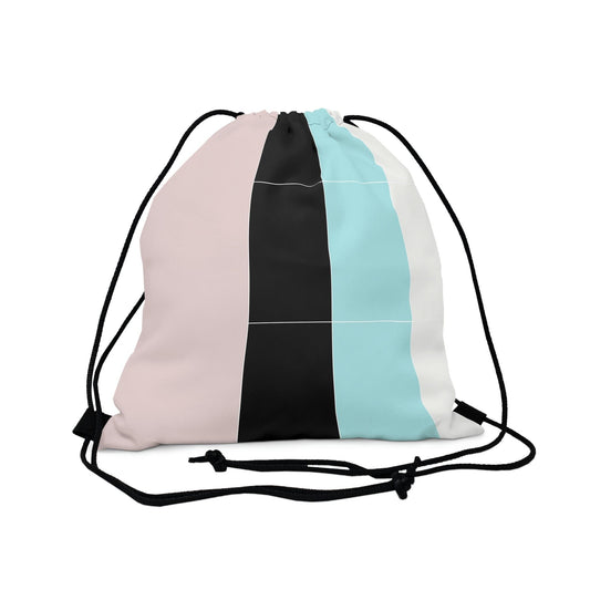 Drawstring Bag, Pastel Colorblock S2